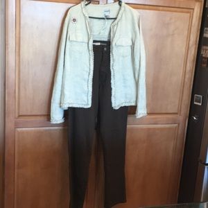 Chocolate brown bay stretch classic jeans